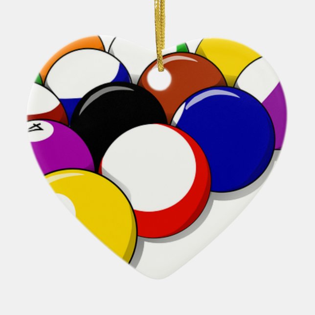 Ornamento De Cerâmica Piscina Hall Balls Rack Em Sports Leisure Billiard (Frente)
