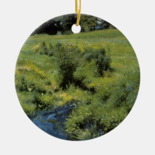 Ornamento De Cerâmica Piscina Medfield por Dennis Miller Bunker, Vintage