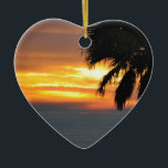 Ornamento De Cerâmica Pismo Beach<br><div class="desc">Ornamento cardíaco</div>