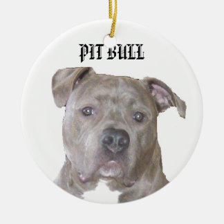 ORNAMENTO DE CERÂMICA PITBULL