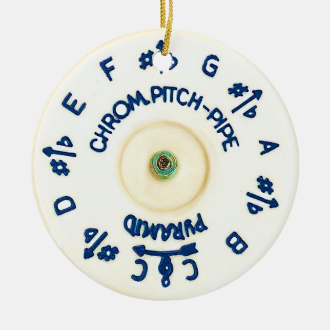 Ornamento De Cerâmica Pitchpipe (Frente)