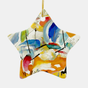 Ornamento De Cerâmica PixDezines Kandinsky 1913 Batalha Naval Improv 31