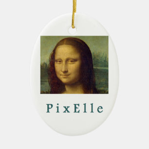 Ornamento De Cerâmica Pixelle femme