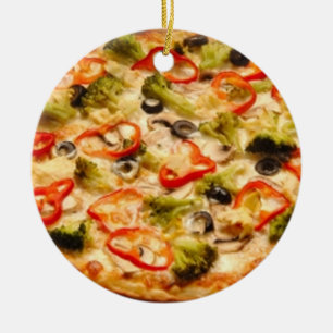 Ornamento De Cerâmica Pizza