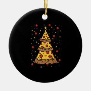 Ornamento De Cerâmica pizza de natal luzes xmas homens rapazes