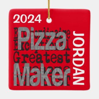 Ornamento De Cerâmica Pizza Maker Extraordinário PERSONALIZADO
