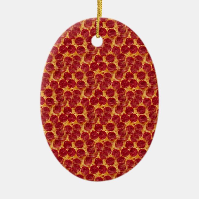 Ornamento De Cerâmica pizza pizza (Frente)