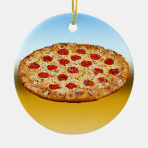 Ornamento De Cerâmica Pizza solitária - produtos múltiplos