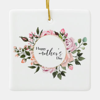 Ornamento De Cerâmica Placa de dia de as mães Feliz