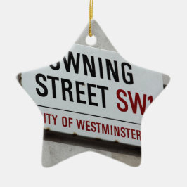 Ornamento De Cerâmica Placa Downing Street