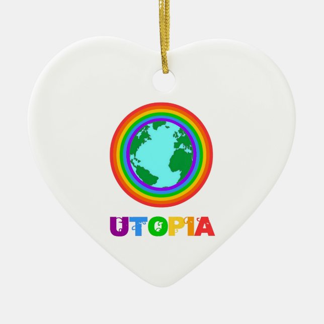 Ornamento De Cerâmica Planète Utopia (Frente)