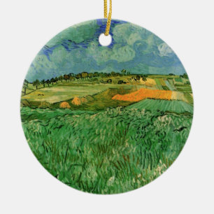 Ornamento De Cerâmica Planície perto de Auvers de Vincent van Gogh