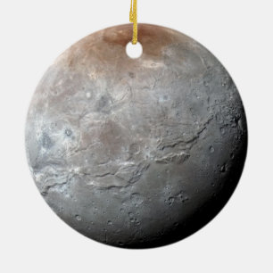 Ornamento De Cerâmica Pluto + A lua a maior de Pluto Charon-Vê ambos os