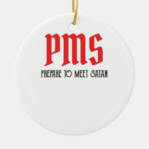 Ornamento De Cerâmica PMS - Prepare-se para atender o presente de perío