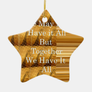 Ornamento De Cerâmica Podemos não ter tudo Girafa Safari Hakuna Mata