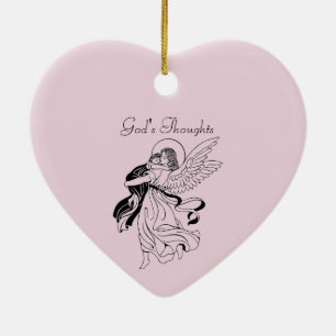 Ornamento De Cerâmica Poesia do Pensamento de Deus