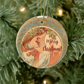 Ornamento De Cerâmica Poesia, presente de Natal