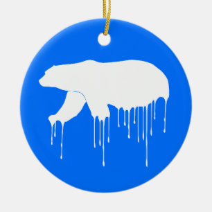 Ornamento De Cerâmica Polar derreta-se