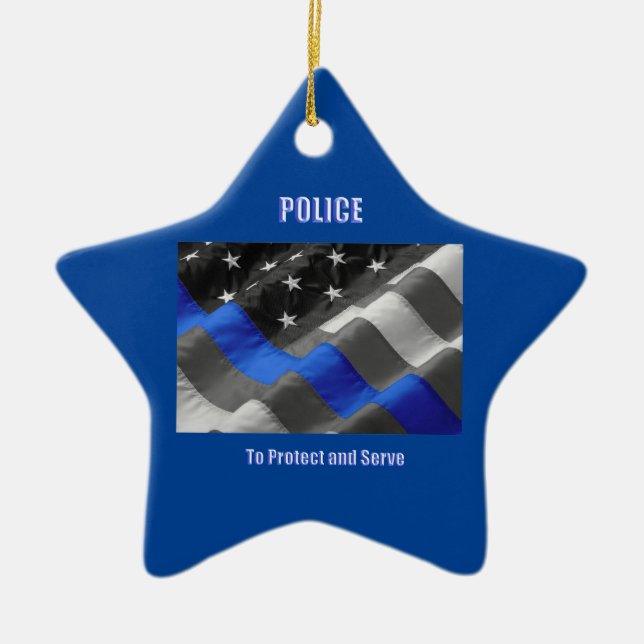 Ornamento De Cerâmica Polícia (Frente)
