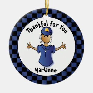 Ornamento De Cerâmica Policial Divertido Presente - Orgulho bonito de se