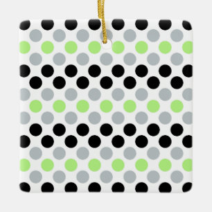 Ornamento De Cerâmica Polkadots do Sinalizador do Orgulho Agender