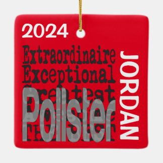 Ornamento De Cerâmica Pollster Extraordinaire PERSOM