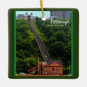 Ornamento De Cerâmica Pomada Cerâmica Duquesne Incline Pittsburgh