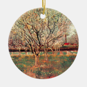 Ornamento De Cerâmica Pomar em Flor, Ameixas de Ameixa por Vincent van G