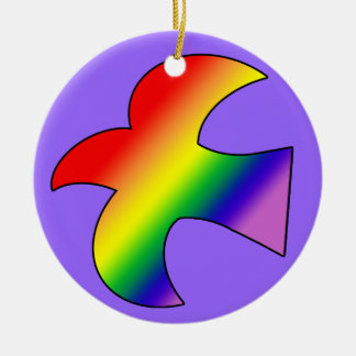 Ornamento De Cerâmica Pomba de GLBT