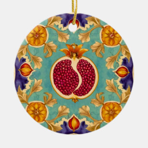 Ornamento De Cerâmica Pomegranate Love