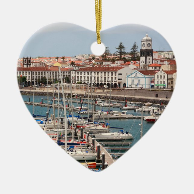 Ornamento De Cerâmica Ponta Delgada - Açores (Frente)