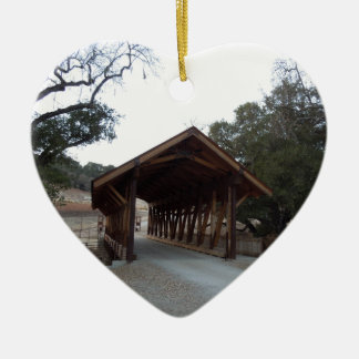 Ornamento De Cerâmica Ponte coberta no rancho da cabeçada, Paso Robles