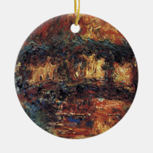 Ornamento De Cerâmica Ponte Japonesa por Claude Monet, Vintage Fine Art