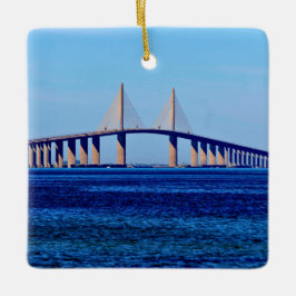 Ornamento De Cerâmica Ponte Sunshine Skyway