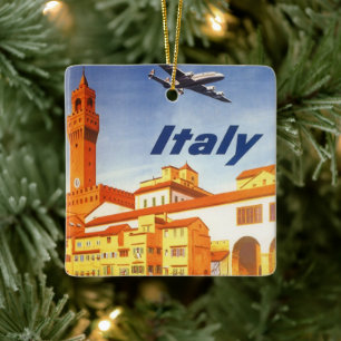 Ornamento De Cerâmica Ponte viagens vintage Florence Firenze Itália