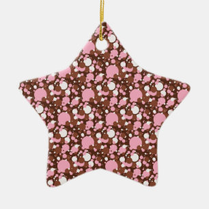 Ornamento De Cerâmica Pontos napolitanos 03 LARANJA M-STAR ORNAMENT
