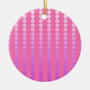 Ornamento De Cerâmica Pontos satíricos - rosa e orquídea
