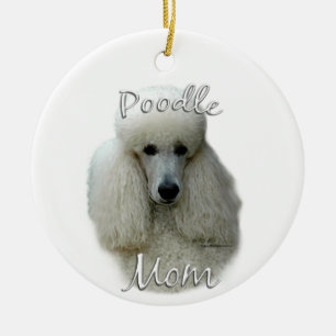 Ornamento De Cerâmica Poodle (what) Mãe 2