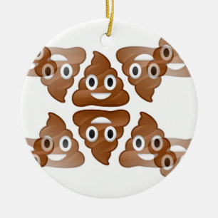 Ornamento De Cerâmica poop emojis