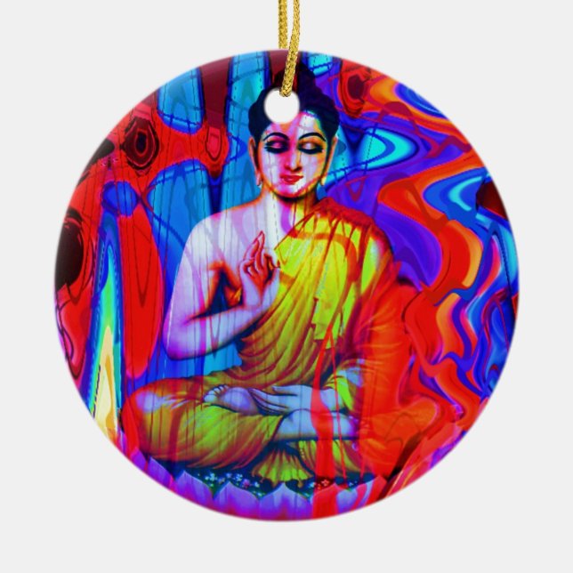 Ornamento De Cerâmica Pop Buddha (Frente)