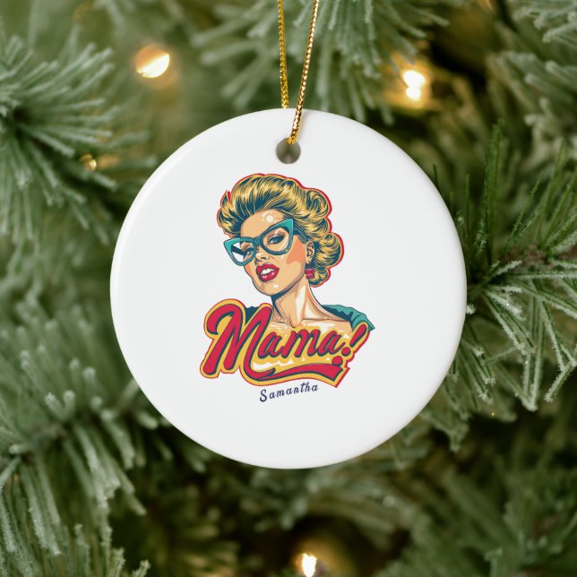 Ornamento De Cerâmica Pop da Mãe Personalizada Art 2 (Árvore)