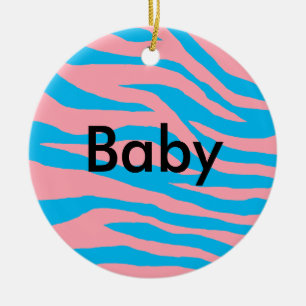 Ornamento De Cerâmica Pop Zebra
