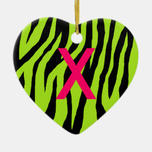 Ornamento De Cerâmica Pop Zebra
