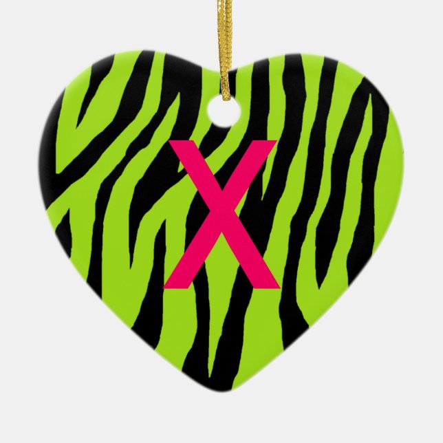 Ornamento De Cerâmica Pop Zebra (Frente)