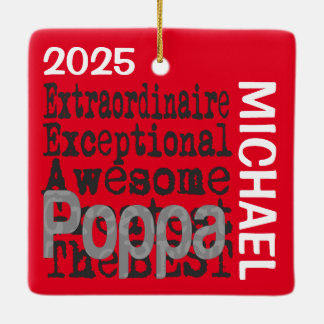 Ornamento De Cerâmica Poppa Extraordinário PERSONALIZADO