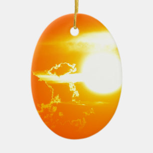 Ornamento De Cerâmica pôr do sol 3