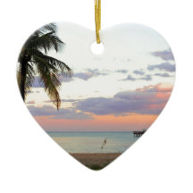 Por do sol do Lauderdale-por--Mar, Florida