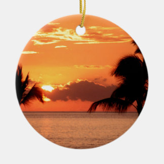 Ornamento De Cerâmica Por do sol nos trópicos Maui