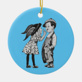 Ornamento De Cerâmica Por que votar azul em 2024