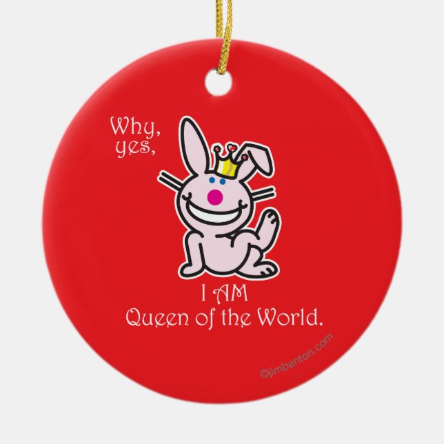 Ornamento De Cerâmica Porque sim (Frente)